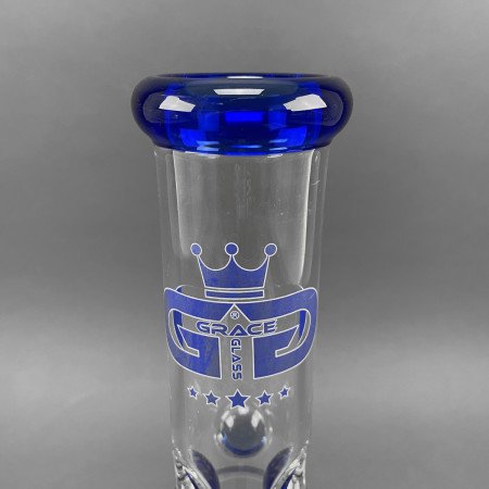 Grace Glass Bong 'Blue Helix' - Image 4
